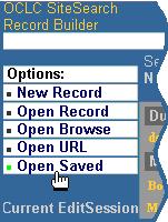 Options menu